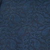 French Navy Blue Self Textured Kurta Set with Sequinned Neckline